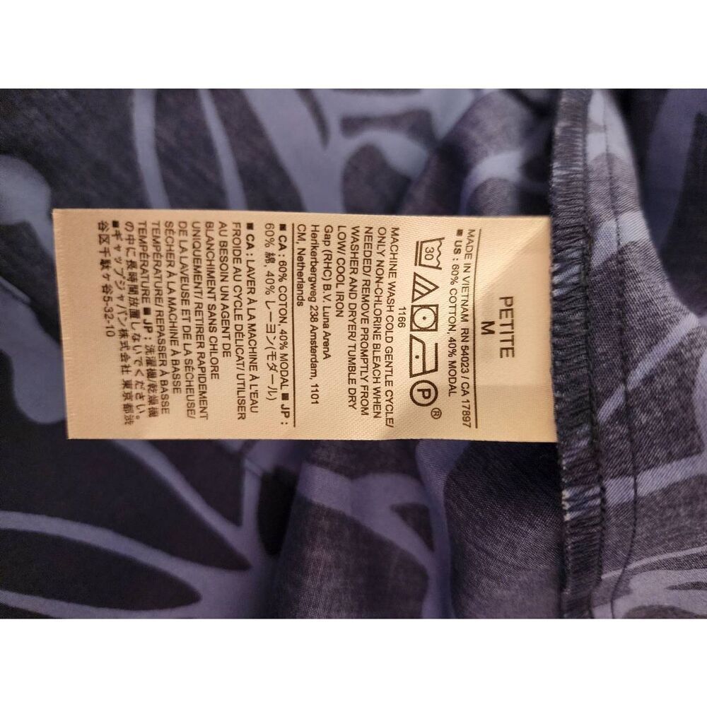 Banana Republic NWT  poplin midi skirt blue size Medium P - Picture 8 of 9